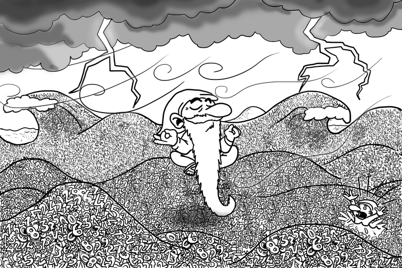 Gnome on a sea of data